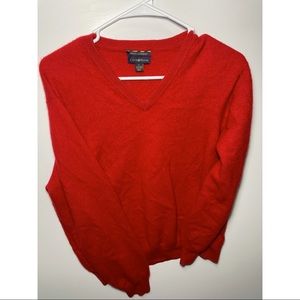 •CLUB ROOM•Estate Cashmere•V neck•100% Poly•